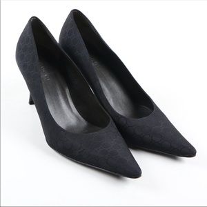 Gucci black pointed toe heels